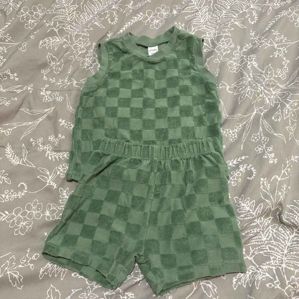 Checkered Baby Set